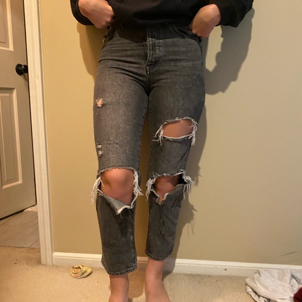 Urban outfitters BDG distressed black/gray jeans slim straight